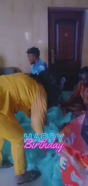 Children celebrating at a birthday party held by the foundation